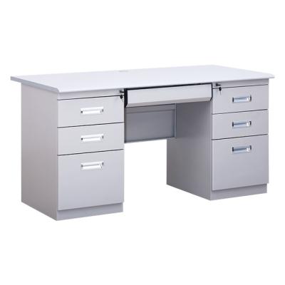 China Customized High Quality Eco-friendly Luoyang Blue Whale Bookcase Steel Desk Easy Assemble Durable Drawer Table For Office Furniture for sale