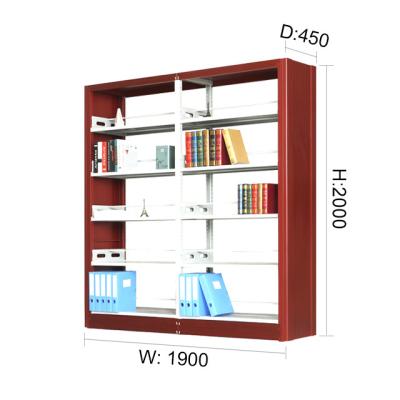 China Cheap Modern Library Furniture School Home Office Shelves Steel Bookshelf for sale