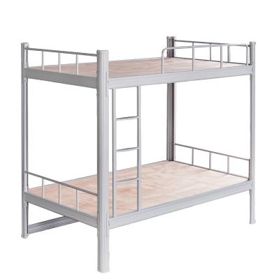 China Manufacturers direct selling industrial product thickened bunk bed double layer steel iron frame bed for sale