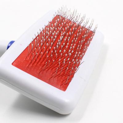 China Long Lasting Needle Pets Dogs Stainless Steel Delicate Sensitive Pets Grooming Dog Shedding Comb for sale