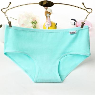 China Women Antibacterial Colorful Underwear Cotton Girls Panties Pictures Solid Color Cotton Hot Panties for sale