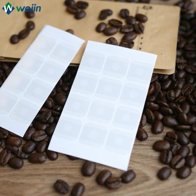 China Wholesale Food Paste On Aluminum Foil Bag Label Coffee One Way Valve Sticker for sale