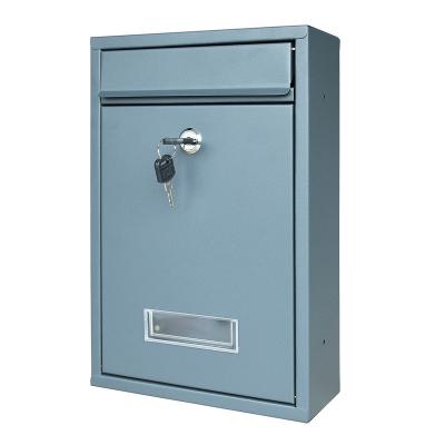 China Custom Wall Mounted Modern Contemporary Mailbox Mailbox Stainless Steel Metal Outdoor Walmounted Mailbox With Lock for sale