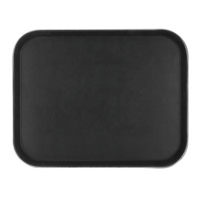 China Rectangle Non-Slip Fiberglass Traditional Style Non-Slip Serving Tray For Servers Using for sale