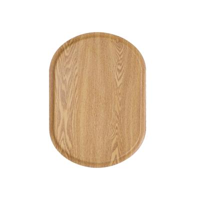 China 50.8x36cm Environmental Oval Platter Wooden Hotel Wedding Server Serving Tray for sale