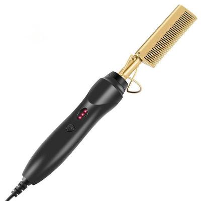 China 2in1 Home Hair Straightener Custom Hair Curler , Electric Heating Hot Comb for sale