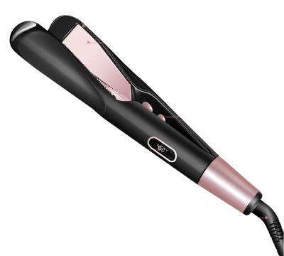 China Adjustable Heat Settings Curl & Straight Confidence Hair Straightener Quick Curler 2 in 1 Flat Hair Curling Iron Hair Crimper for sale