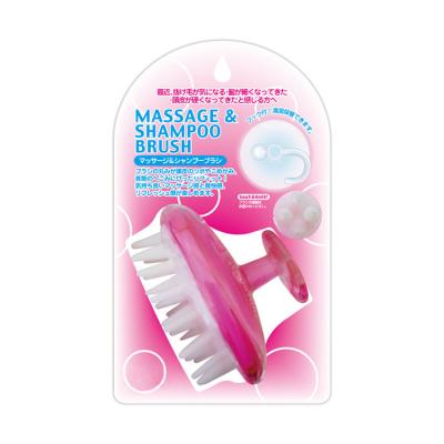 China Head Plastic Professional Massage Shampoo Scalp Brush for sale