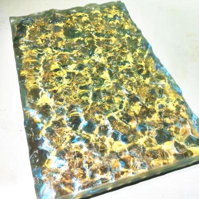 China Cheap Customized Hot Selling Crystal Custom Designed Hot Melt Glass Mosaic Tile for sale