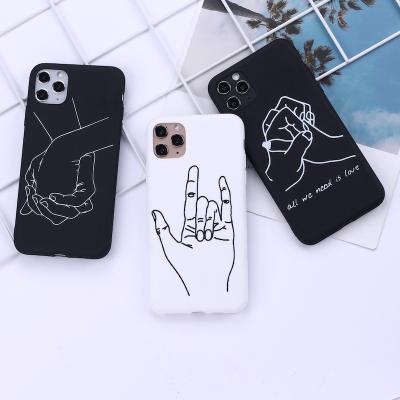 China Black White Black Shockproof TPU Phone Case IMD Protective Full Printing Cover For iPhone Case Cell Phone Covers for sale