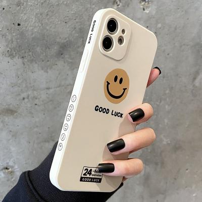 China 3D Cartoon Smile Shockproof Phone Case For iPhone 13 11 12 Pro XR X XS SE20 7 Max Silicone 8Plus Cases for sale