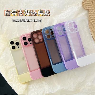 China With Stand Hotselling Clear Phone Case With Stand For iPhone 12 Mini 13 11 Pro X XR XS 7 8 Plus Max Max for sale