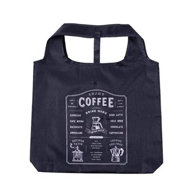 China Wholesale Eco Friendly Products Promotion Polyester Fold Up Foldable Reusable Shopping Bag for sale