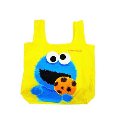 China China Wholesale Eco Handled Bags For Kids Vest Bag Polyester Shopping Bag Cute Yellow for sale