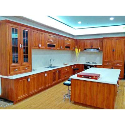 China Pictures Brand Modern Wood Grain Made In China Customization Style Modern Kitchen Cabinet Aluminum Alloy Interior Cabinet for sale