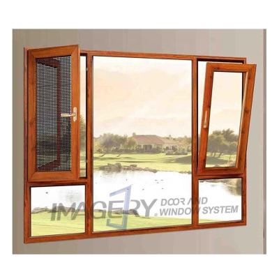 China Magnetic Window Screen IMAGES Modern Aluminum Sheltered Casement Windows Tilt And Turn Windows for sale