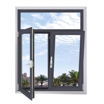 China Swing Pictures Double Glazed Thermal Break Proof Casement Window Sound Tilt And Turn Aluminum Window For Home for sale