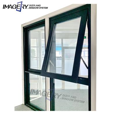 China 2022 New Arrival Modern Aluminum Awning Awning Windows Casement Aluminum Stained Glass And Doors For Apartment for sale