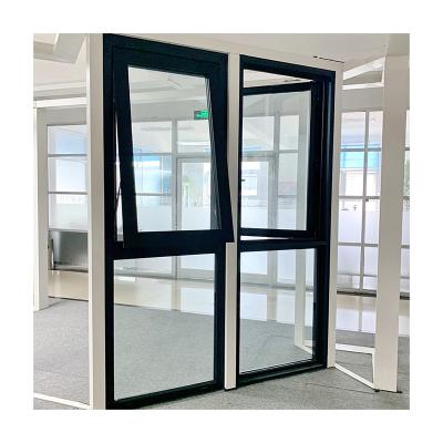 China Modern Aluminum Awning Windows Casement Prefab Glass Windows And Aluminum Awning Doors For Apartment for sale