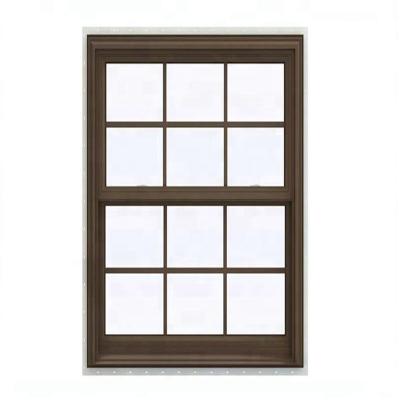 China Hot Selling Magnetic Screen IMAGES Classic Crank Aluminum Casement Window Frame With Simulated Bars Windows Double Hung Windows for sale