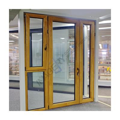 China IMAGES of heat insulation morden design aluminum windows door exterior french door and door roller with factory price for sale