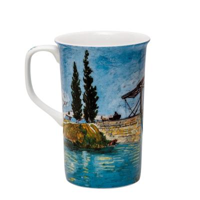 China Lightweight /Healthy /Luxurious Vincent Van Gogh Painting Cheap High Quality Custom Mug With Handle for sale