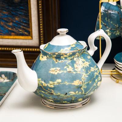 China Viable Afternoon Turkish Fine Tea Set Bone China Teapot Home Use Teapot for sale