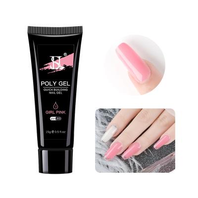 China Personal Use for DIY and Nail Art for Salon HS Poligel Acrylic Private Label 15ml 12 Colors for Nail Extension for sale