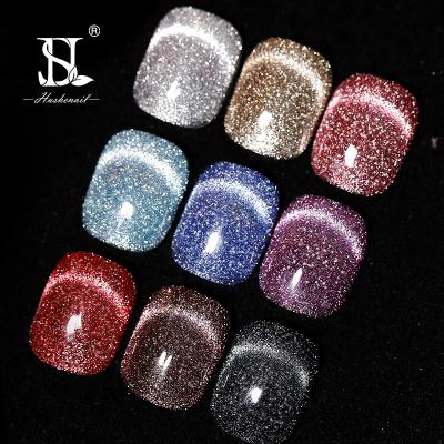 China Personal Use for DIY and Nail Art for Disco Thoughtful Diamond Cat Eye Nail Gel Polish Salon Free Samples 9 Colors for sale