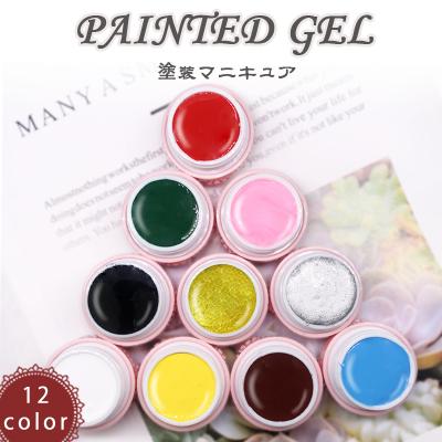 China Personal Use for DIY and Nail Art for Nail UV Art Drawing Painting Salon 2021 Nail Gel Professional Private Label Painting Gel 10g for sale