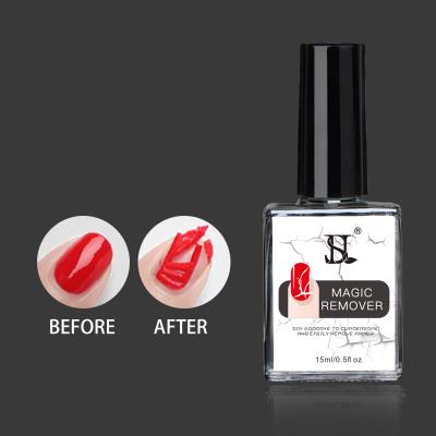 China Personal Use for DIY and Nail Art for Salon Nail Art Supplies Private Label 15Ml Easy Apply UV Gel Organic Magic Nail Gel Polish Remover for sale