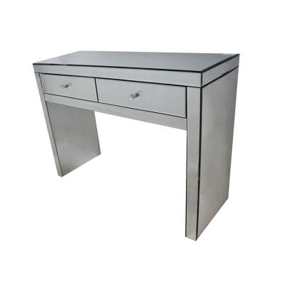 China High Quality Hot Selling Modern Convertible Silver Table Mirror Furniture Mirrored Side Console Table Mirrored Desk for sale