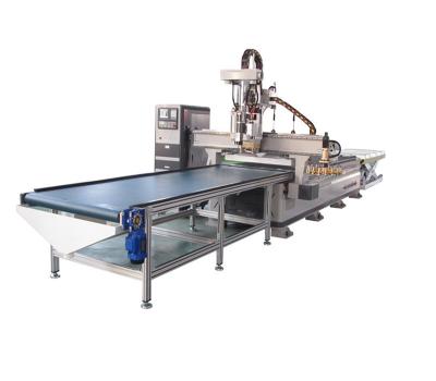 China ATC CNC Auto Panel Furniture Loading and Unloading Router with Drilling Bank for sale