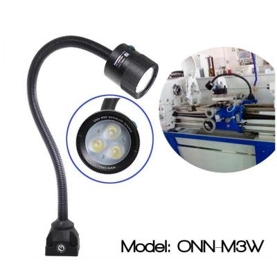 China Factory supply M3W 24V/220V 4.5W Aluminum screw-down base LED machine work light gooseneck arm for sale