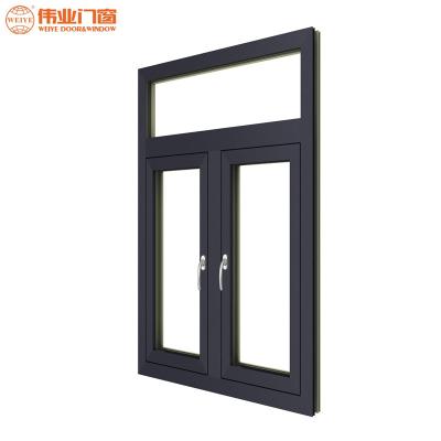 China Folding Screen New Design Heat Break Thermal Insulation Dangle Aluminum Metal Mesh Casement Window for sale