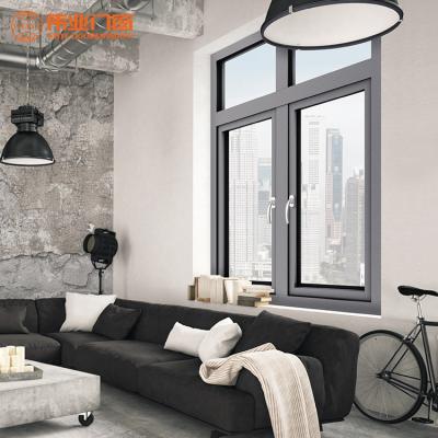 China Aluminum Folding Aluminum Casement Heat-Insulation Double Screen Frame Home Soundproof Glazed Windows for sale