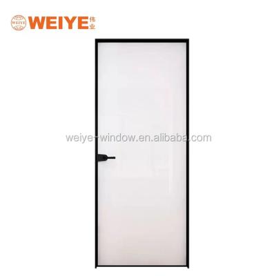 China Heat Insulation 50 Series Aluminum Window Price Cheap Door Powder Coated Slim Casement Frame Door Factory Hot Sales for sale