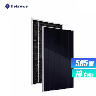 China 585W 78cells Solar panel High-efficiency monocrystalline solar module, multi busbars module  solar plates 158mmX158mm for sale