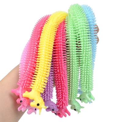 China Stretchy String Noodle Cartoon Unicorn Horse Squeeze Toy Portable Stress Reliever Anti Worry for sale