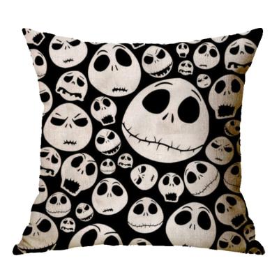 China Holiday Party Favor Gift Decorations Portable Halloween Spider Cat Print Throw Pillow Covers Cushion Covers for sale