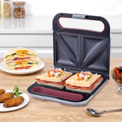 China Thermostat Adjustable Best Sell Home Appliances OEM 2 Slice Sandwich Maker Electric Toaster for sale