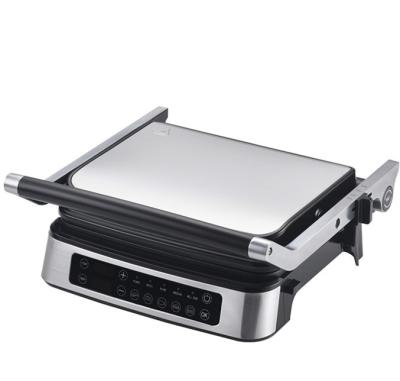 China New Design Adjustable Thermostat Electric Sandwich Grill Non Stick Removable Panini Maker for sale