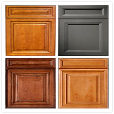 China Eco - Friendly Kitchen Cabinet Door Round Corner Vinyl Wrapped Kitchen Cabinet Door for sale