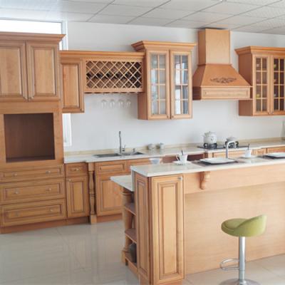 China Eco - Friendly Solid Ready Made Kitchen Cabinets Furniture , Classic Wooden Kitchen Cabinet for sale