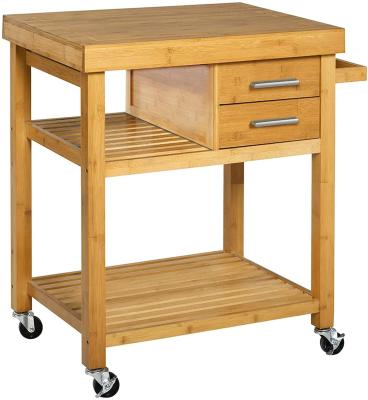 China Solid Wood Moden Wooden Kitchen Island Trolley Cart Cabinet Kitchen Cart Island for sale