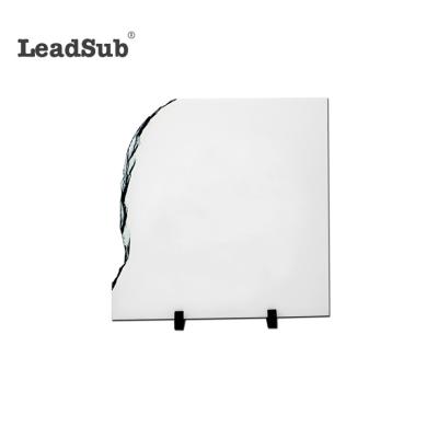 China Natural Stone Photo Frames Leadsub 20*20cm Customization Rock Stone Picture Sublimation Blank Coating Rock Slate Stone Picture Frames for sale