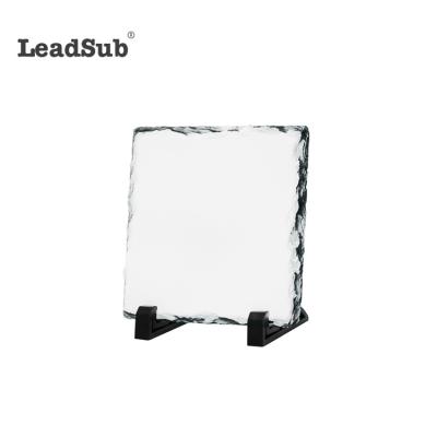 China Customization Customized Printable Square Sublimation Rock Slate Photo On Sale 20*20cm for sale