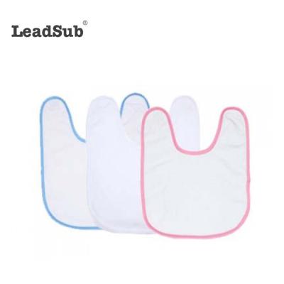 China Disposable wholesale high quality sublimation polyester empty baby bibs for custom printing for sale