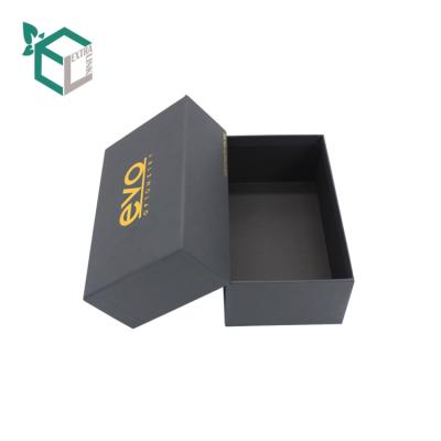 China China Manufacturer Handmade Black Paper With Lid Show Case Packaging Box for sale