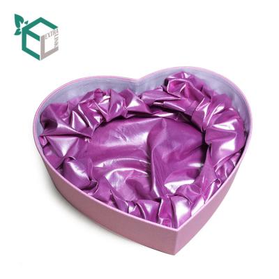 China Handmade Wholesale High Quality Fancy Heart Shape Packaging Paper Box for sale